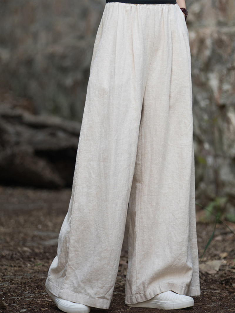 Beige Trendy  wide-leg pants 
