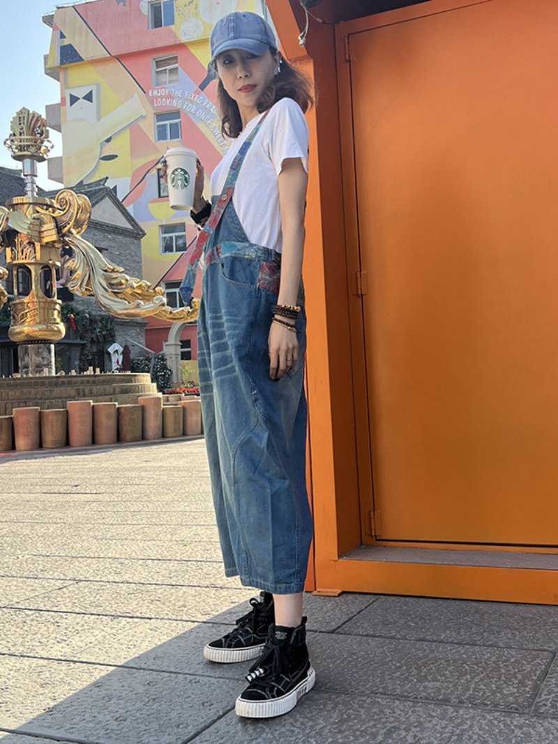 Women's Comfort and Soft  Pockets Bib's Dungarees