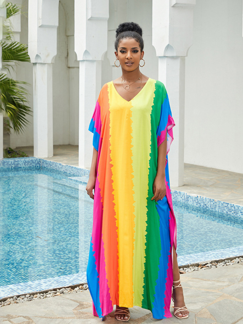 Women's Half Sleeves  Kaftan Dress