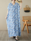 Women's Blue Kaftan Dress