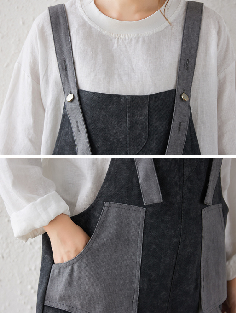 Breezy Women's Summer Wear Loose Large Pockets Dungarees | Eva Trends