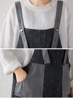 Breezy Women's Summer Wear Loose Large Pockets Dungarees | Eva Trends