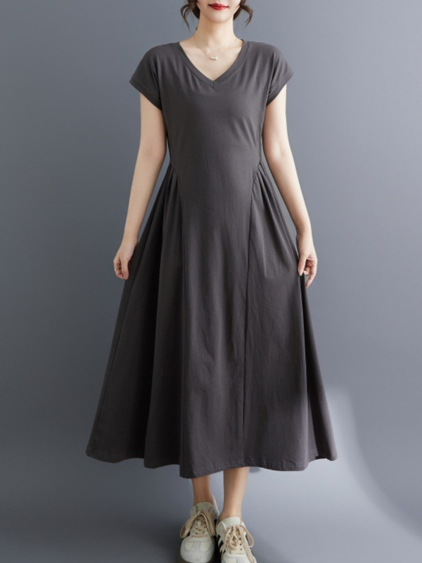 Everyday Confidence Midi Dress — Soft Cotton Blend, Beautifully Flattering Silhouett