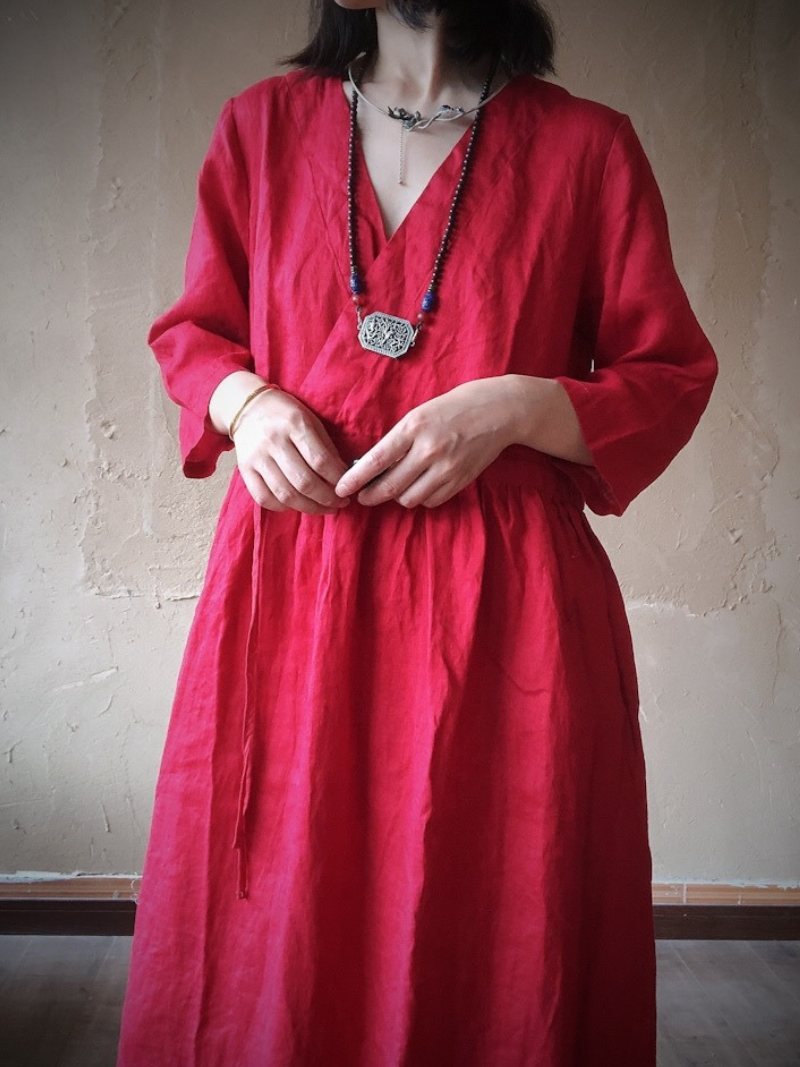 V neck dresses for women