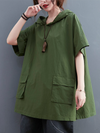 Women's Green Hood Tops