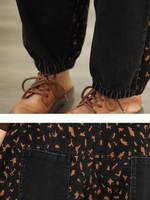 elastic cuff pants overalls 