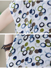 Women's V-neck Printed Kaftan dress