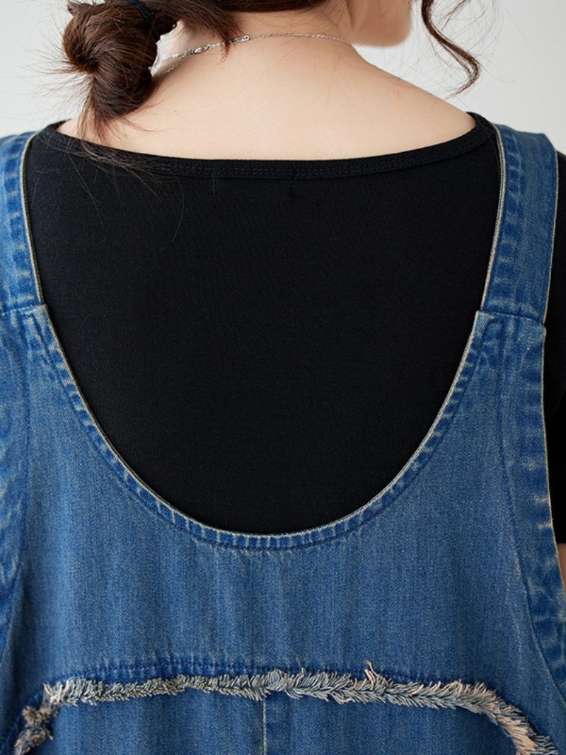 Trendy Crew Neck Dungarees for women
