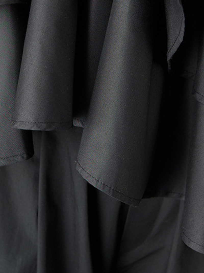 Day-to-Night Confidence Ruffle Blouse with Asymmetrical Cascade and Effortless Fit