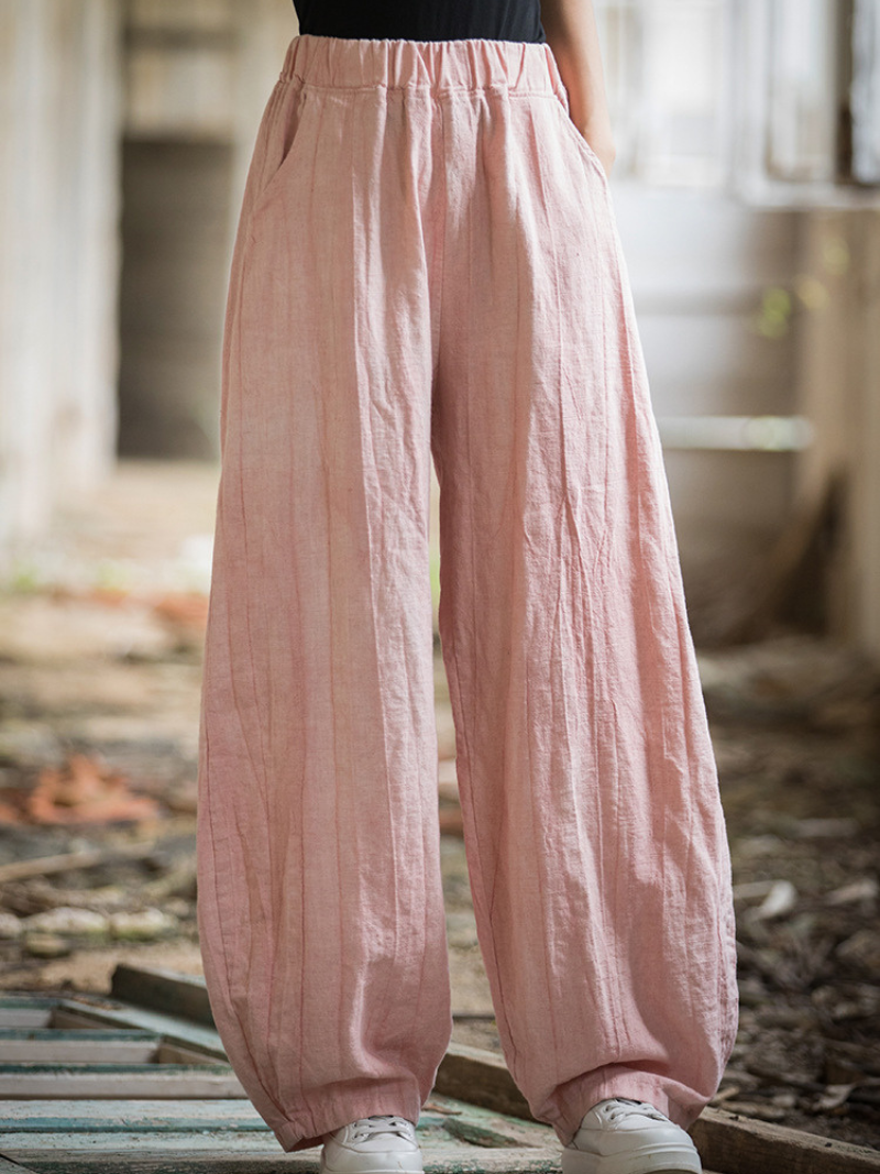 Ladies pink Wide-Leg pants  