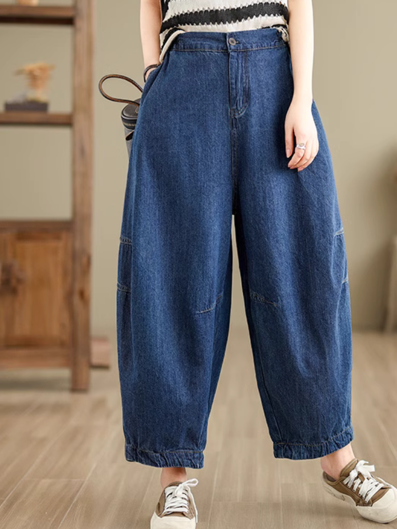 Women's Retro Loose Casual Wide Leg Pants Bottom