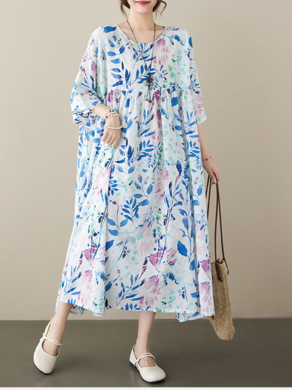 Women's Polka Dot Smock Dress