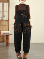 boho denim overll dress for women