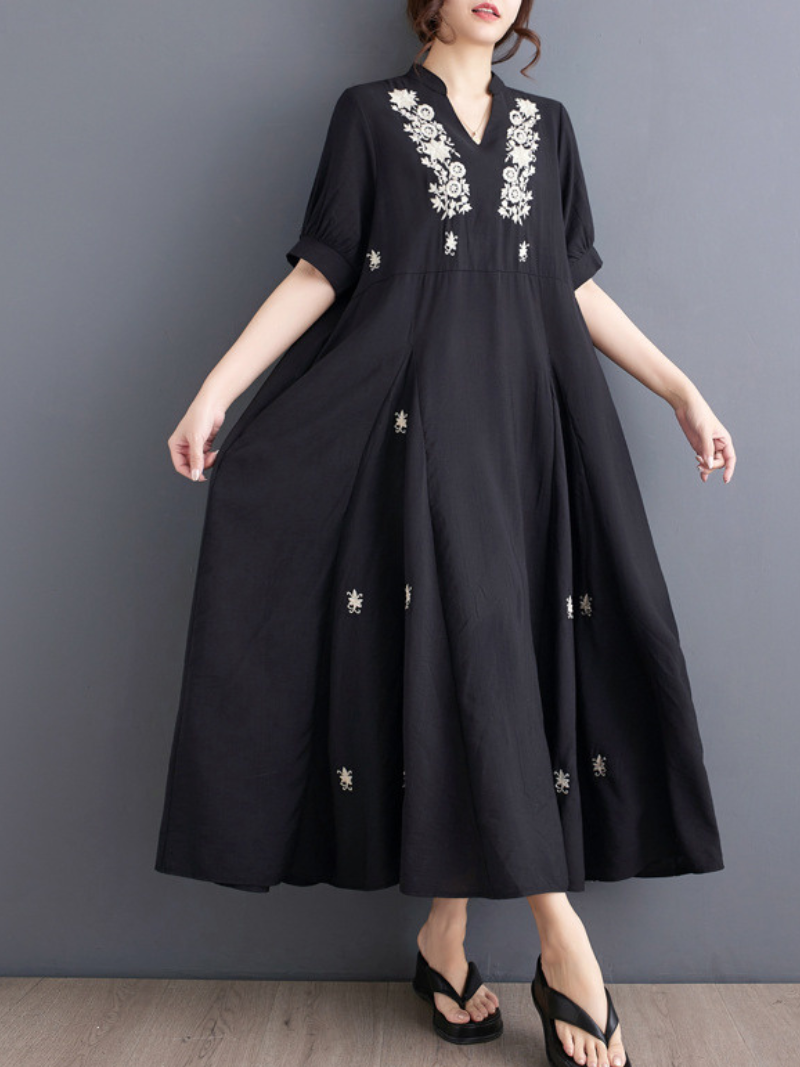 Fleur de la fleur de la fleur des femmes Robe A-Line