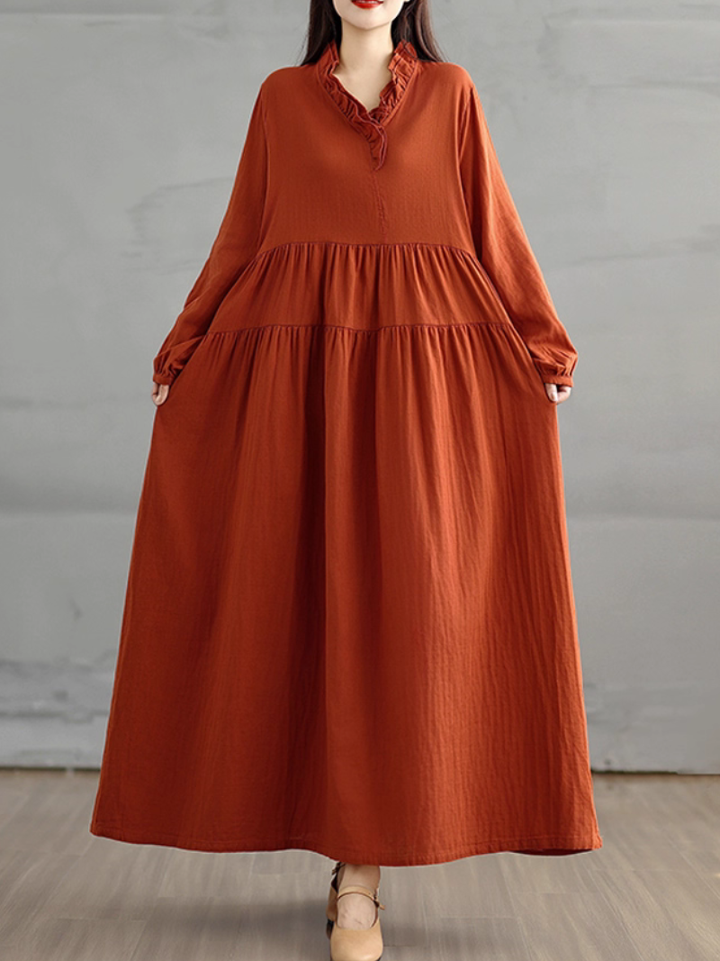 Women's Casual Loose Fit Smock Dress