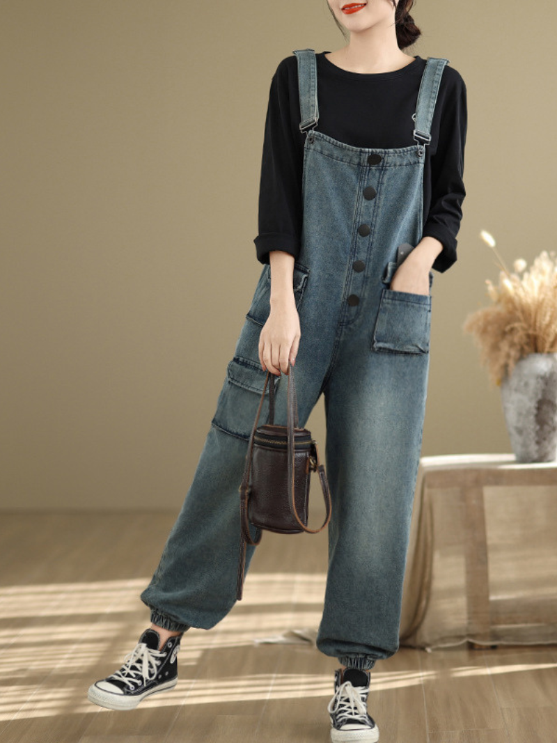 long dress design with a flattering V-neck and a relaxed fit