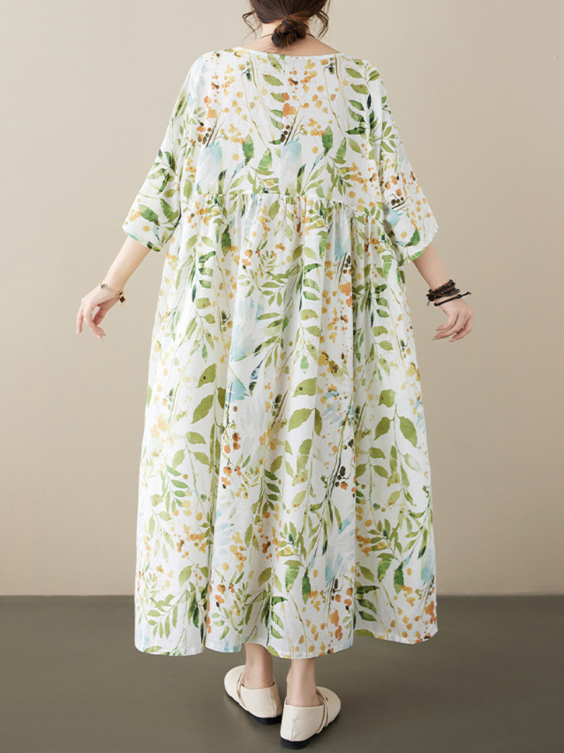 Women's Green Smock Dress