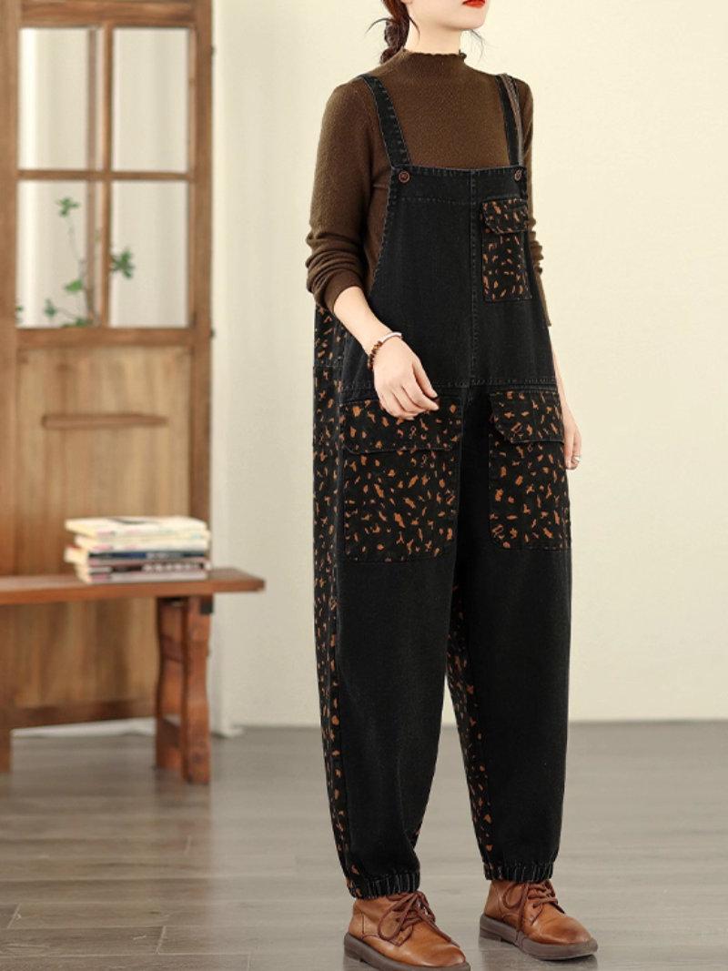 stylish deni cotton women's overalls