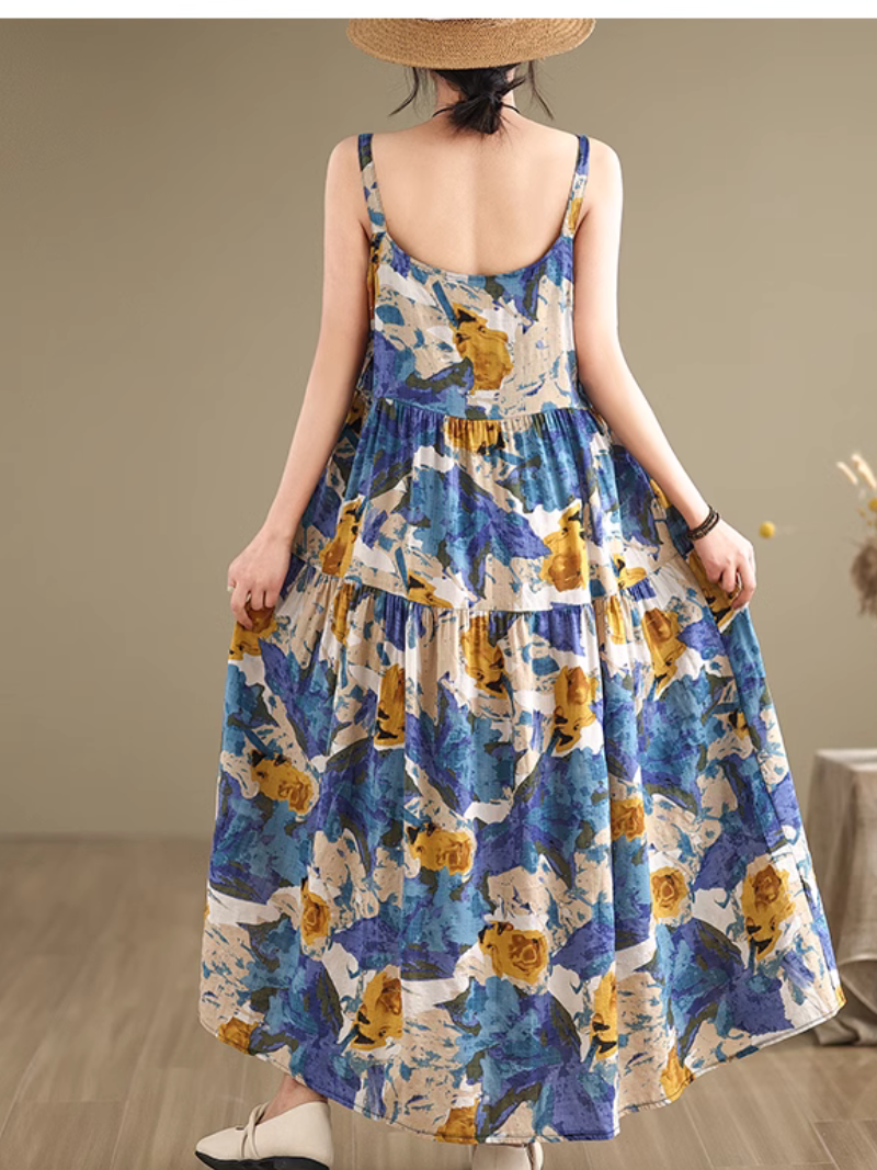 Women's Sunny-Day Style Printed A-Line Dress