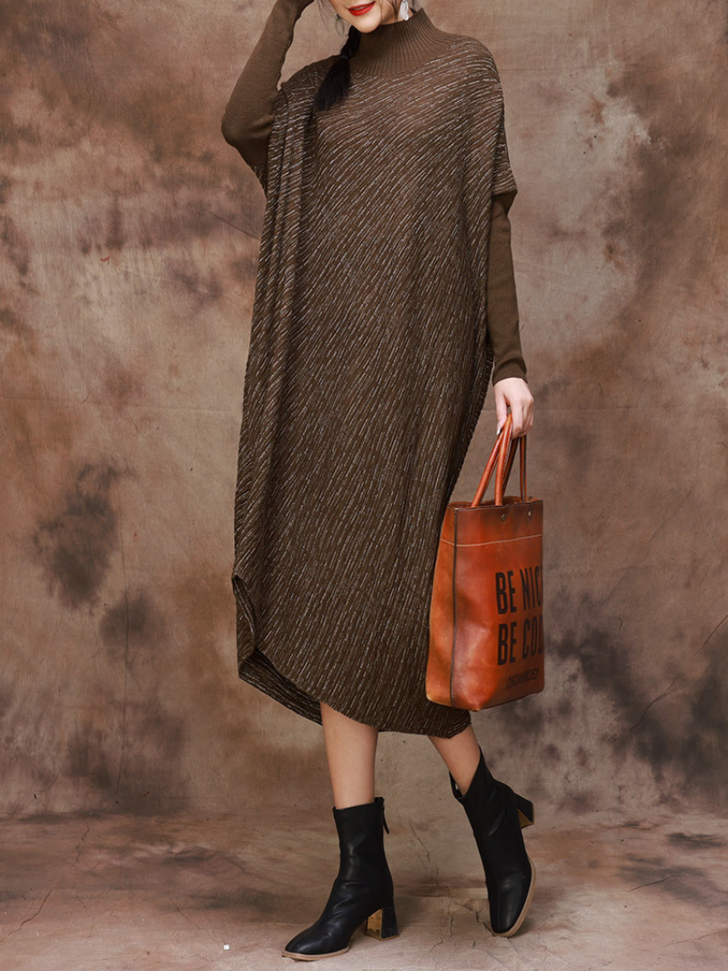  Women's middle waist Midi Dress