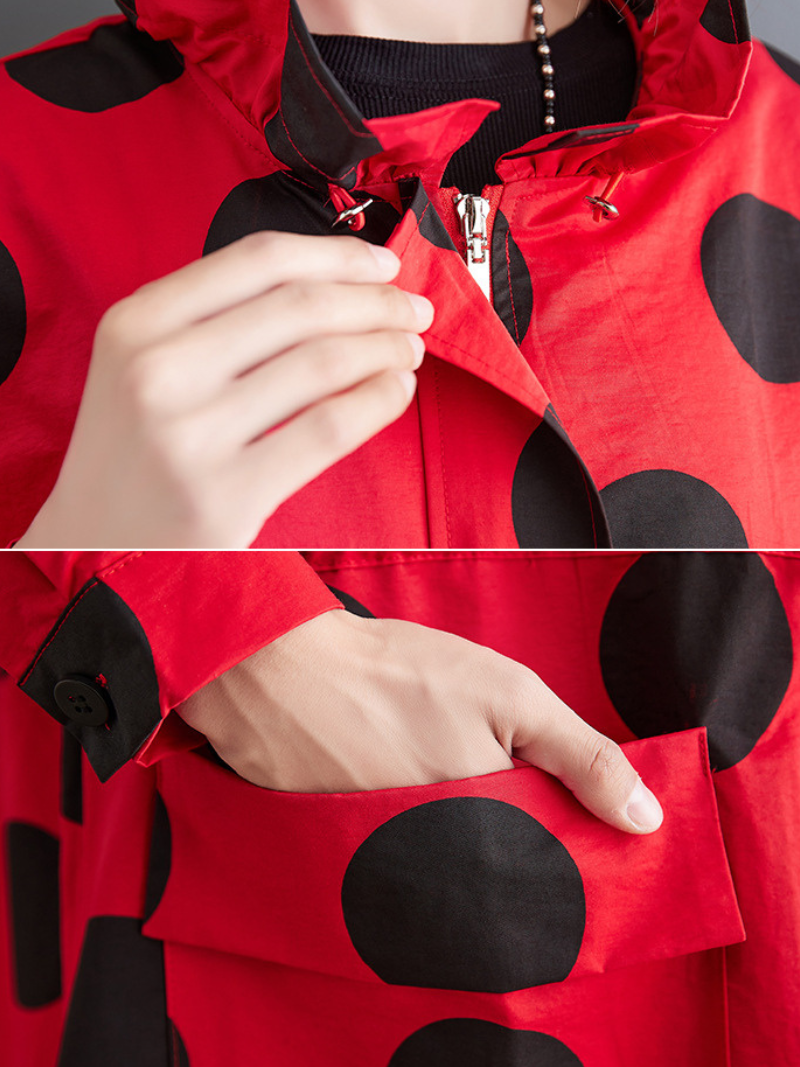 Manteau ample à une seule couche pour femmes, printemps et automne, avec poche 