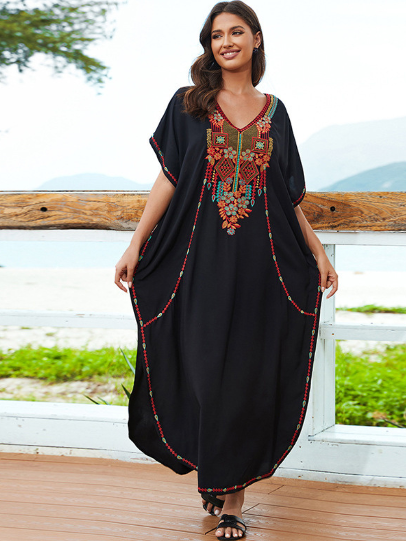 La belle robe de Kaftan de taille plus lâche des femmes