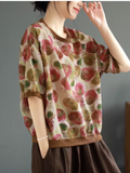 Summer de mujeres en cualquier ocasión Tops impresos florales sueltos