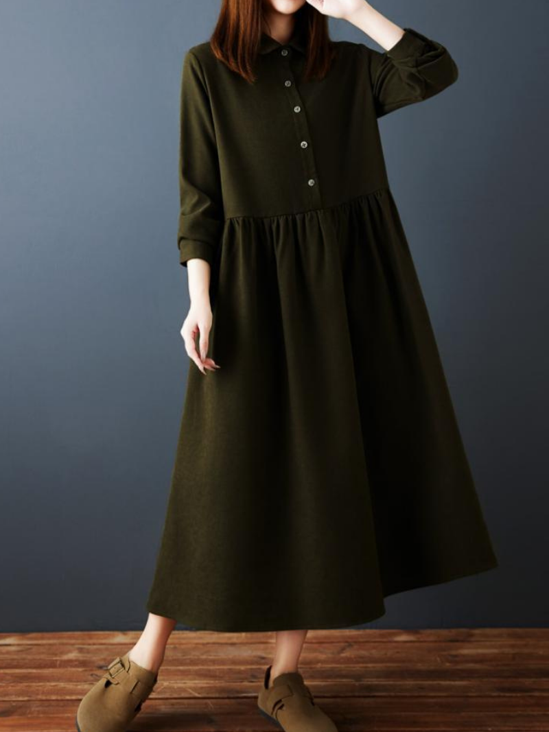 Modest style spandex dress