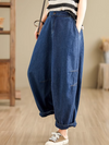 Women's Retro Loose Casual Wide Leg Pants Bottom