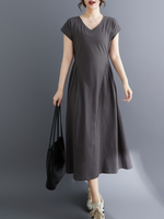 Everyday Confidence Midi Dress — Soft Cotton Blend, Beautifully Flattering Silhouett