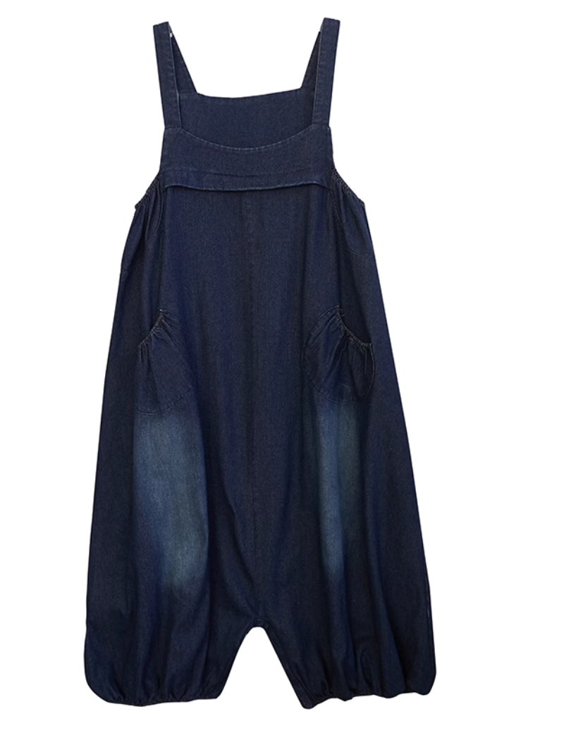 Women's Pockets Style Dungarees