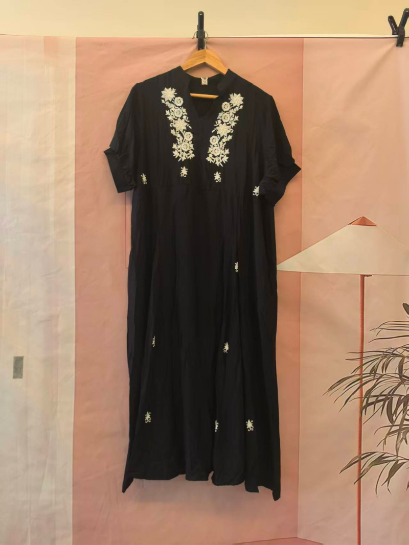 Fleur de la fleur de la fleur des femmes Robe A-Line