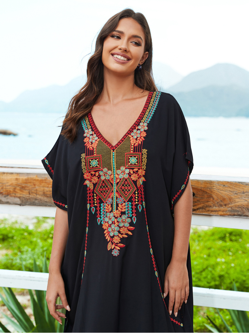 La belle robe de Kaftan de taille plus lâche des femmes