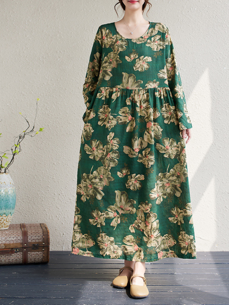 Women's Printed Smock Dress