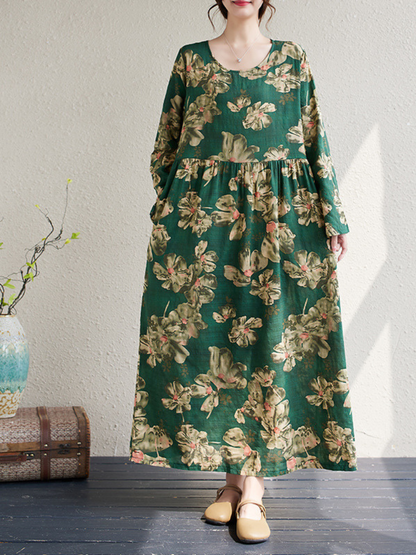 Women's Printed Smock Dress