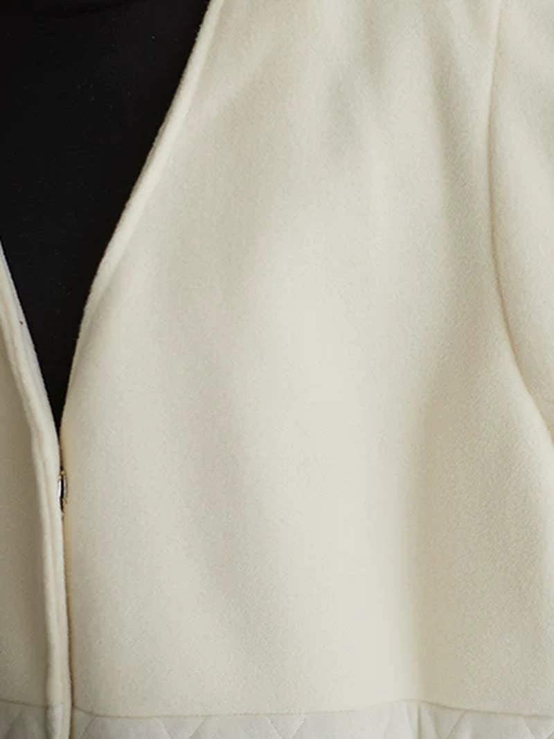 Velvet Diamond Quilted Cotton Coat for Women | Loose Winter Overcoat