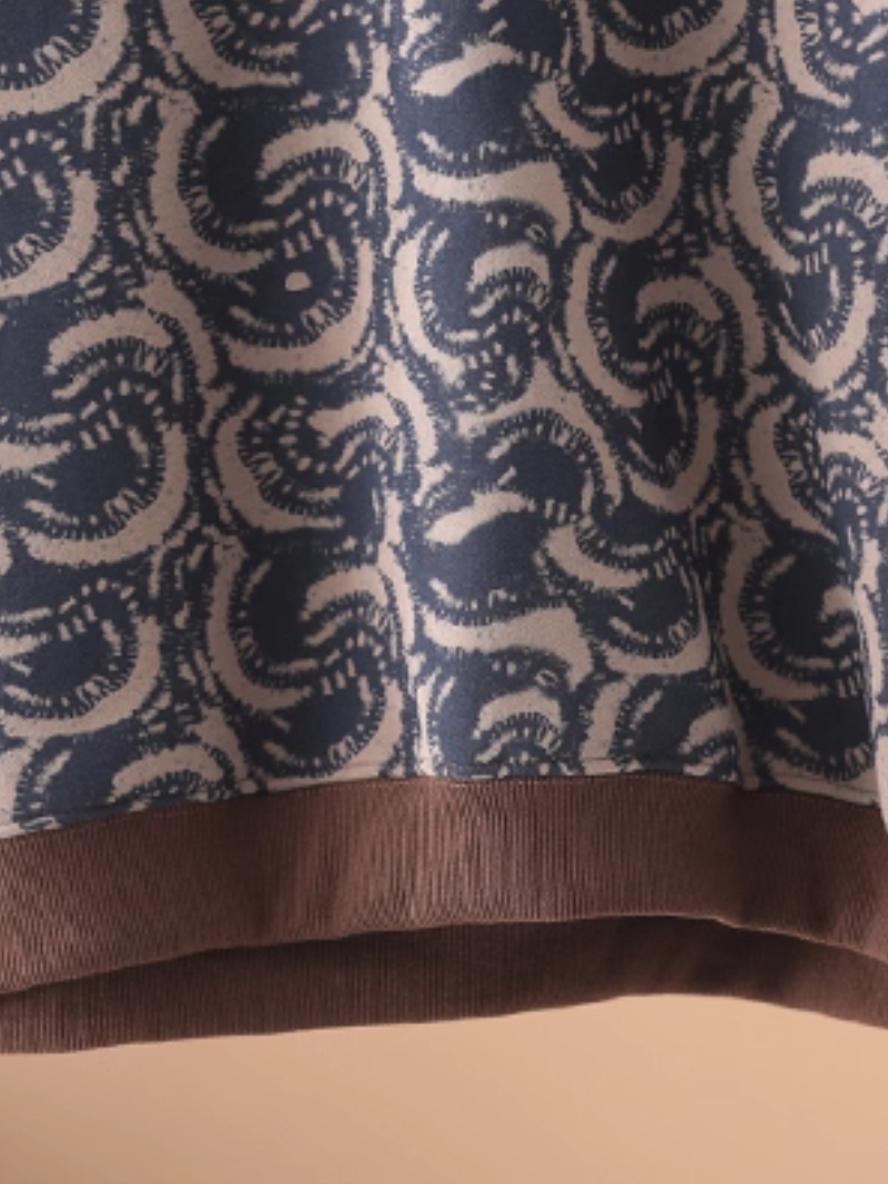 Abstract Swirl Print Relaxed Sweatshirt, Chic Everyday Pullover for Women