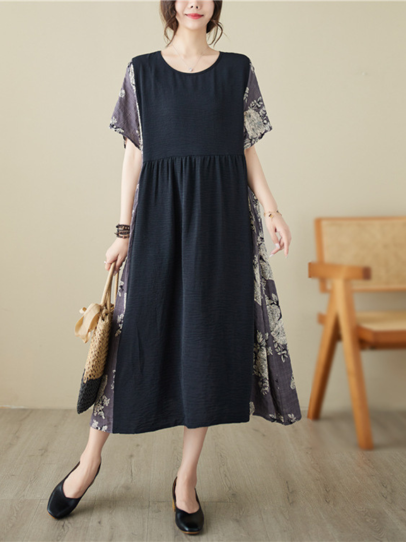 Women's Short Sleeves A-line Dress