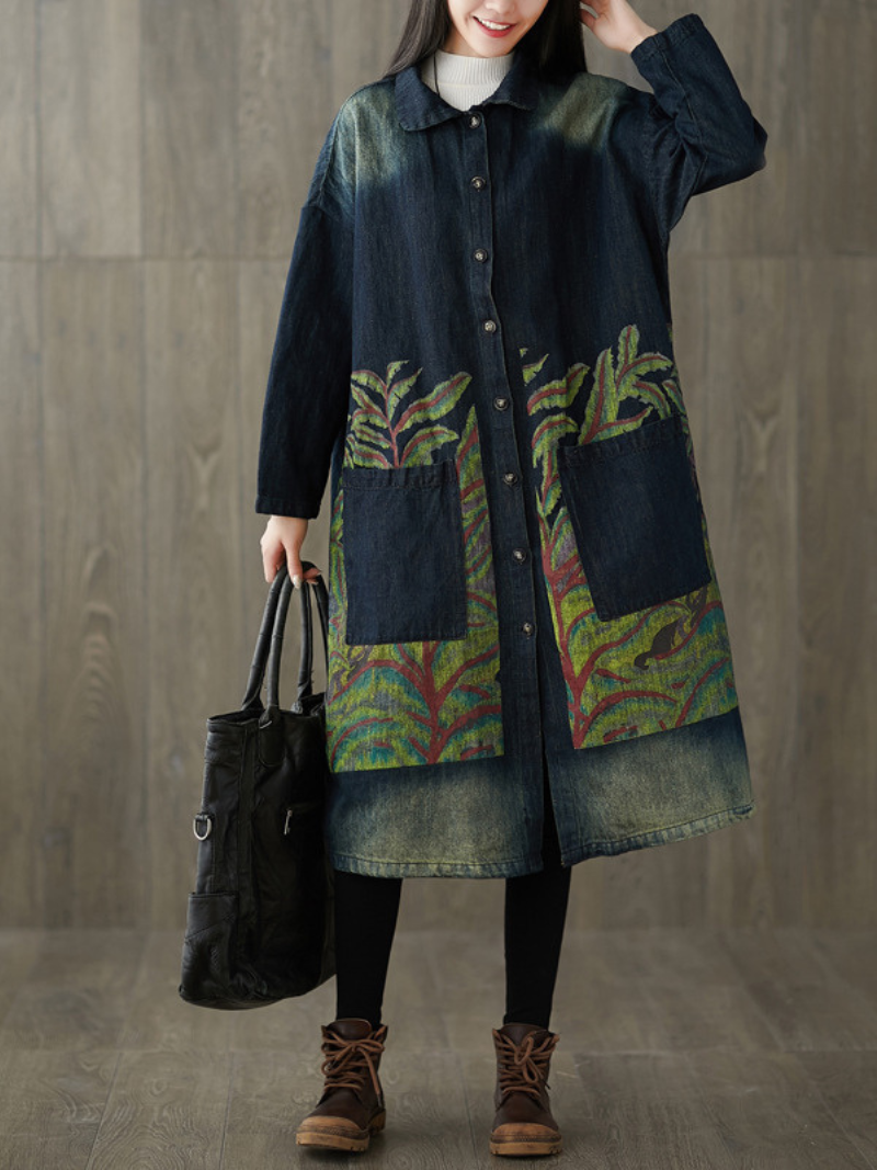 Women's Printed Long Cardigan