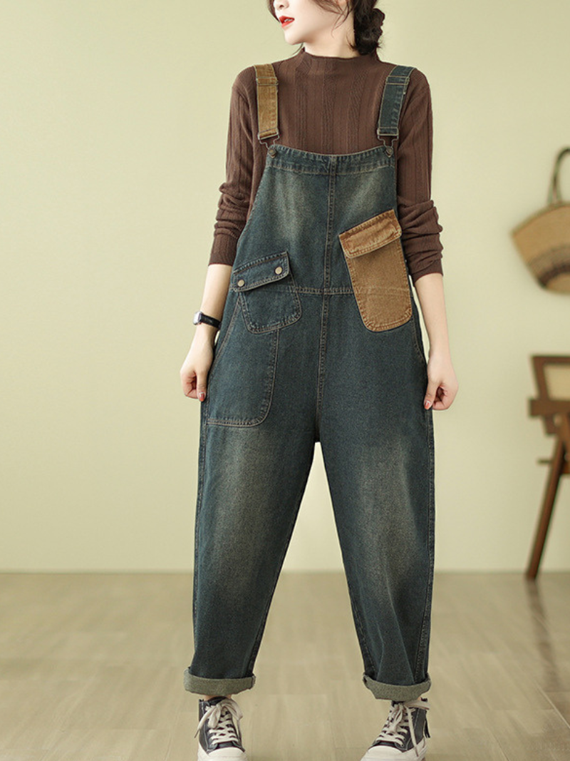 Women's High Waist Dungaree