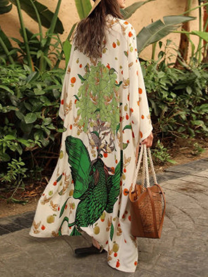 Women's green Kimono Jacket