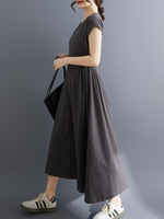 Everyday Confidence Midi Dress — Soft Cotton Blend, Beautifully Flattering Silhouett
