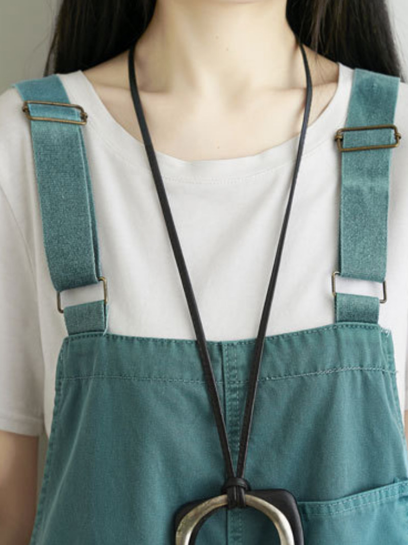 Women's Green Dungarees
