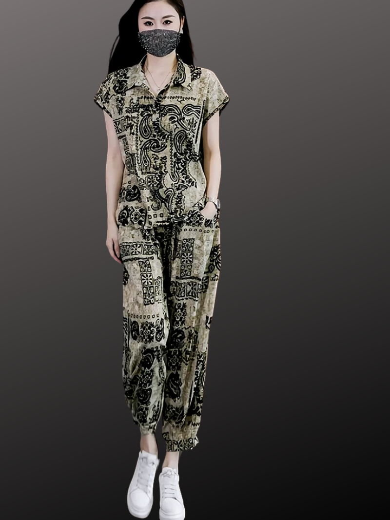Polished Travel Co-ord Set — Flattering, Breathable Comfort for Busy Days
