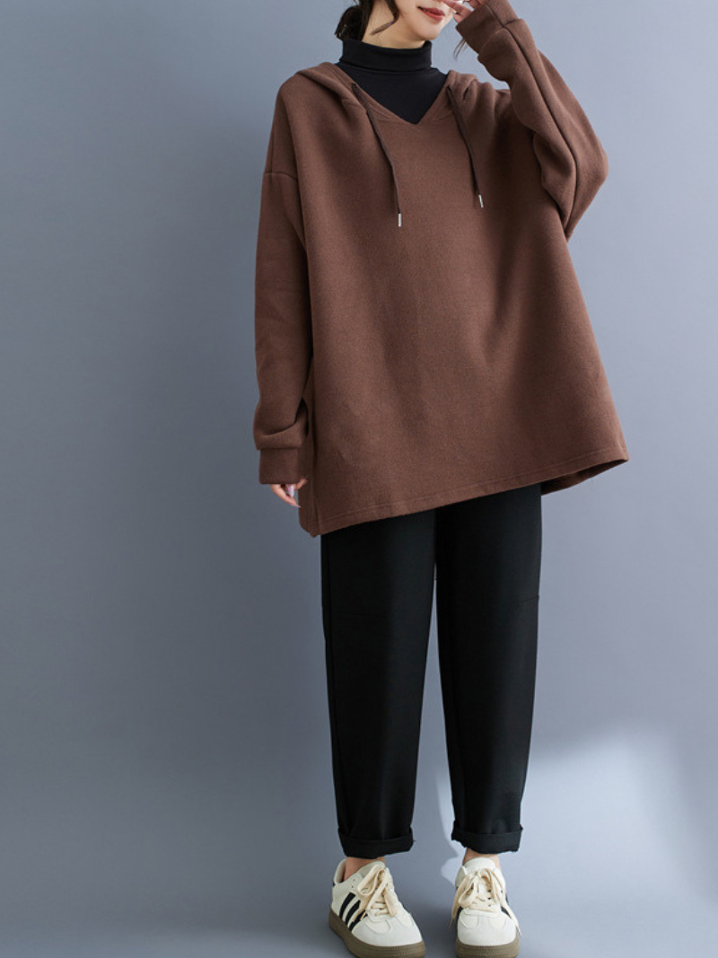 Pull à capuche à usage quotidien confortable des femmes