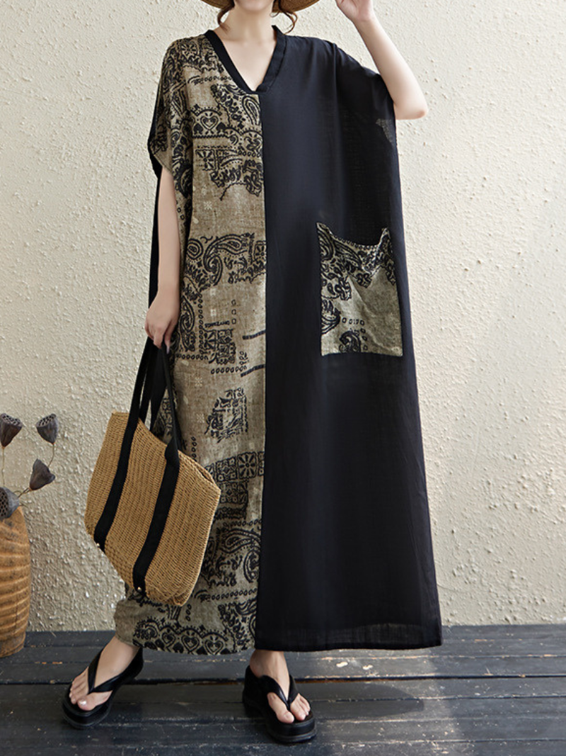 Women's Summer Wear Stylish Printed Kaftan Dress
