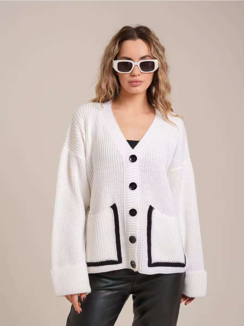 Cardigan léger d'automne et de printemps pour femmes, bureau et tenue décontractée 