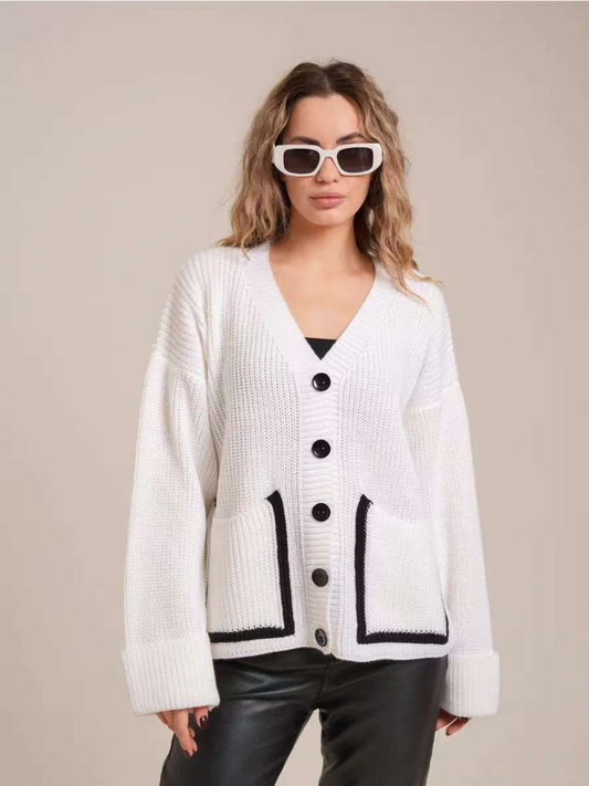 Cárdigan ligero de otoño y primavera para mujer, para oficina y uso casual 