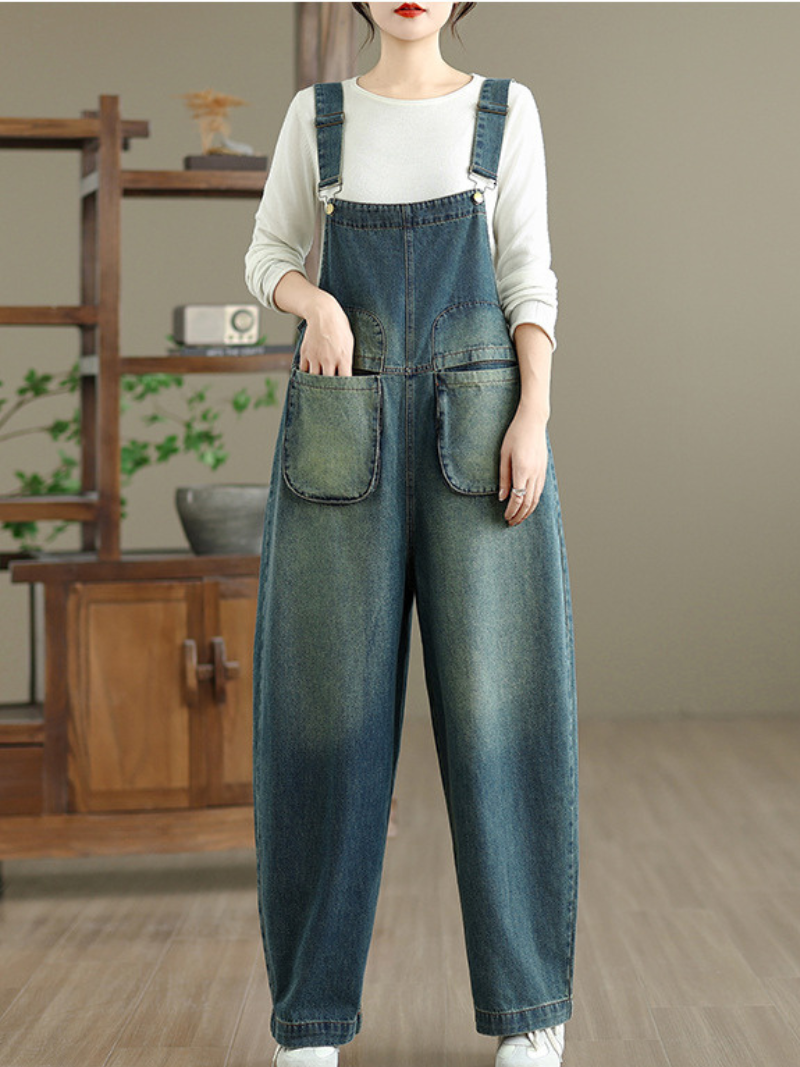 women's denim cotton overalls