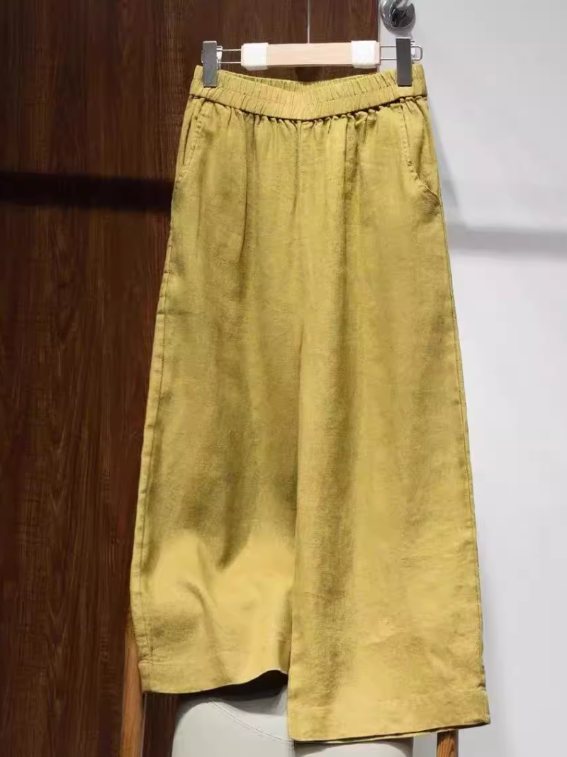 Couleur solide confortable et à la mode des femmes à jambes droites